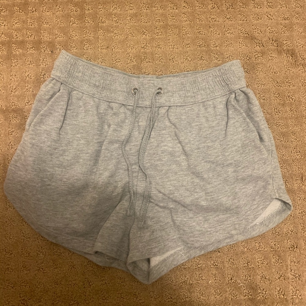 Gray sweater shorts